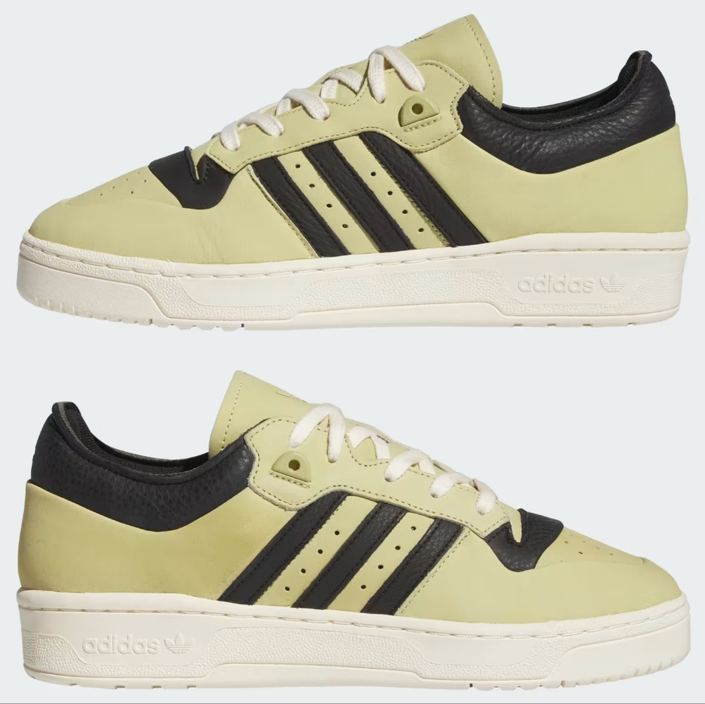 NWT Adidas Mens Rivalry 86 Low 001 Shoes Halo Gold / Core Black / Cream White 10
